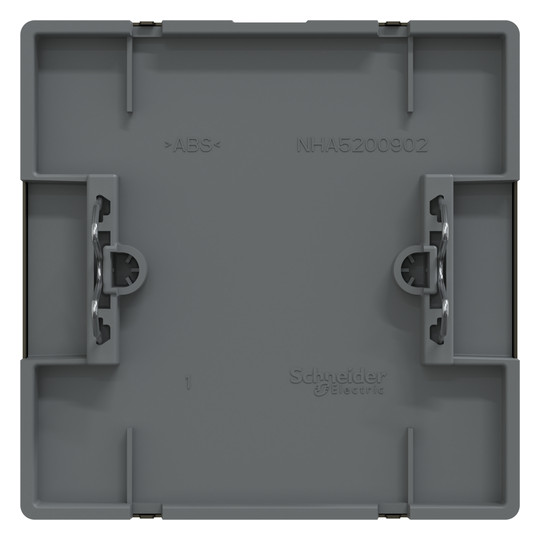 Zentralplatte Blindabd System Design mokka Schraubbef