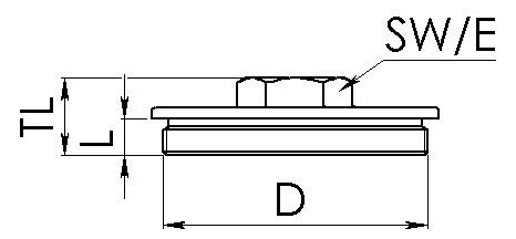 WISKA Verschlussschraube DIN   VSM 80 Ni 