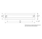 Schrank-Frontplatte 2HE B500xH100mm ST pulverbesch