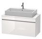 Duravit Waschtisch-Unterschrank Compact DuraStyle 100 x 47,8 cm, Eiche natur, für Konsole, 1 Auszug