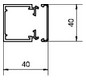 Leitungsführungskanal Kst 40x40x2000mm ver-ws LF-K unbeh RAL9016