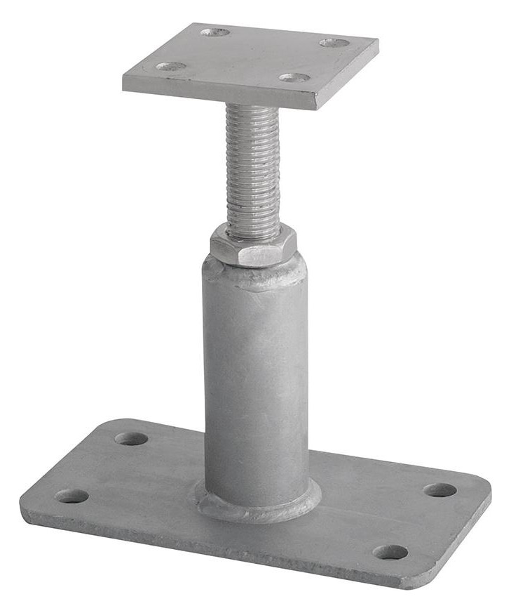 Bild Stützenfuß Typ PR höhenverstellbar 80x80x8,0m m - HGH-0