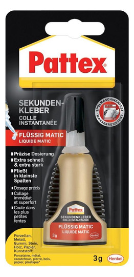 Pattex-Sekundenkleber Matic flüssig PST2C - 3 g