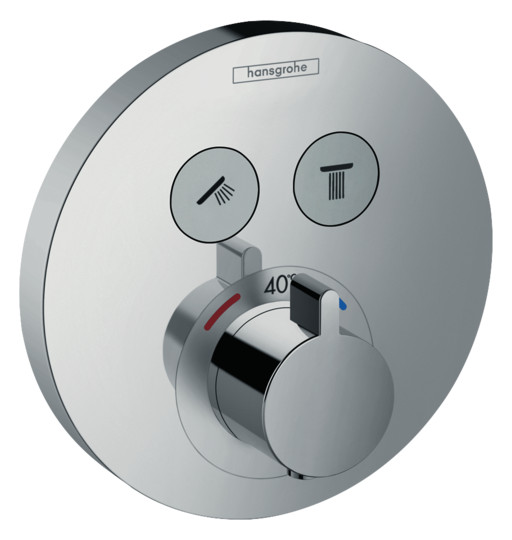 hansgrohe Fertigmontageset ShowerSelect S UP-Thermostat, 2 Verbraucher, chrom