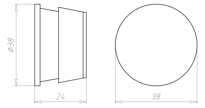 Rohrverschlussstopfen Kst Ø40mm Geeignet für f.flexible Rohre f.starre Rohre sw