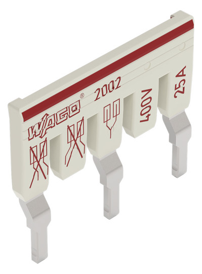 Schachtelverbinder 3p Serie 2002 steckb isol 25A m.Berührungss