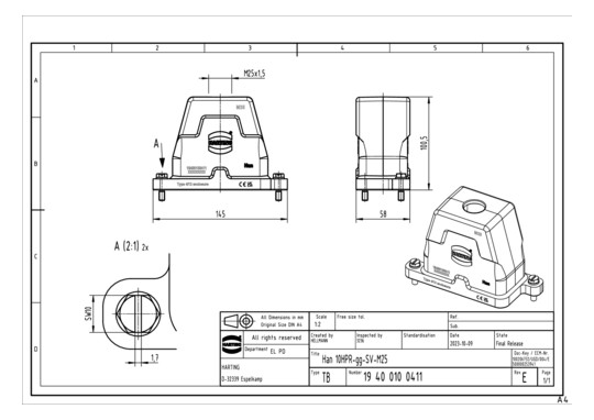 HART Han 10HPR-gg-SV-M25     19400100411 