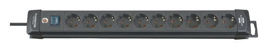 BRENNENSTUHL-Steckdosenleiste Premium-Line - 10-fach, 3m...