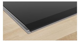 Glaskeramikfeld autark Alu Zweikreisz 306x527mm