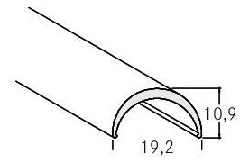 Abblendung ws sym direkt Kst 2000x19,2x10,9mm
