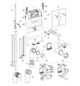 Geberit Wand-WC-Element Duofix BH 82cm, Betätigung oben/vorne, mit Omega UP-Spülkasten 12 cm