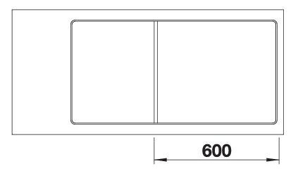 Blanco Spüle AXIA III XL S-F SILGRANIT 99 x 50 cm, weiß, reversibel, mit Holzschneidbrett