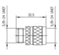 Koax-Kupplung UHF Stecker/Buchse 50Ohm ger