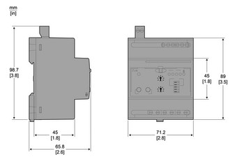 FI-Meldeeinrichtung 220-240V AC 0-30mA f.Drehstrom max.Ansp=4s 1S 1W