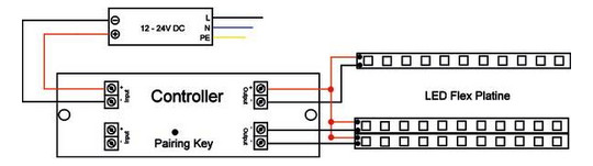 LED-Steuerung 120-240W 5000mA 12-24V dyn IP20 Dimmung Touch and Dim Kstgeh