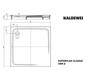 Kaldewei Duschwanne SUPERPLAN CLASSIC 399-2 120x120x2,5cm, mit Träger, Antislip, weiß
