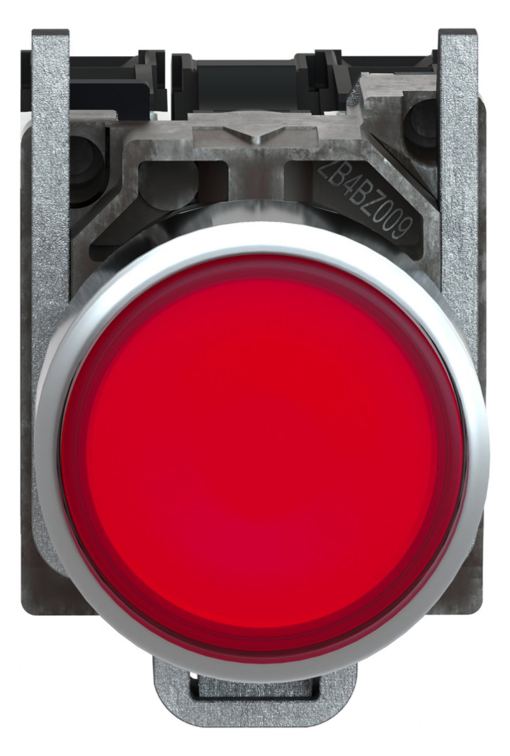 Drucktaster 1f rt rnd Ø22,5mm 1S 1Ö IP66 fl Geeignet für Beleuchtung Tastend