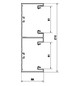 Geräteeinbaukanal Kst 210x68mm lgr GEB-K RAL7035 unbeh 12480qmm 2000mm