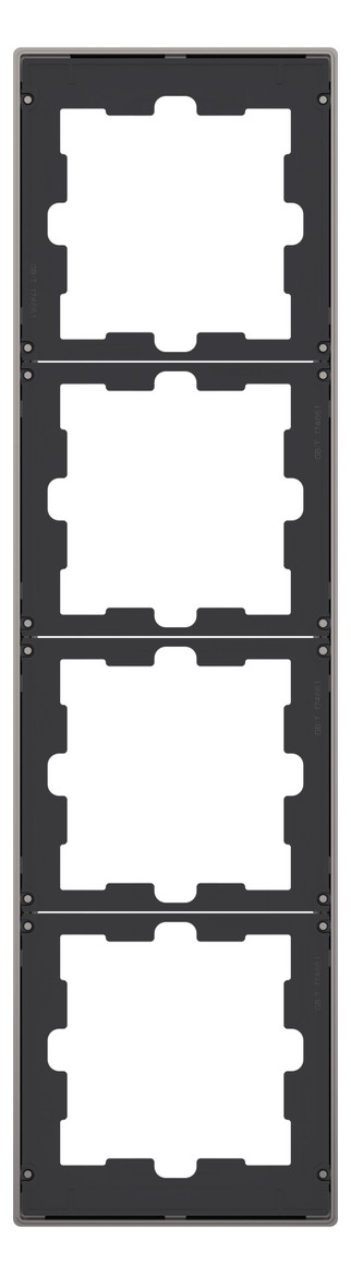 Rahmen 4f ni metallic D-Life Metall Edst f.GEB-K Unterputzmontage