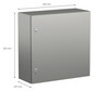 Wandschrank VA IP66 B600xH600xT250mm Scotch Brite