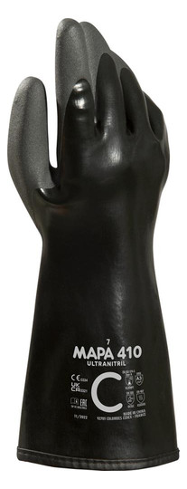 MAPA-Chemikalienschutzhandschuh Ultranitril 410, schwarz...