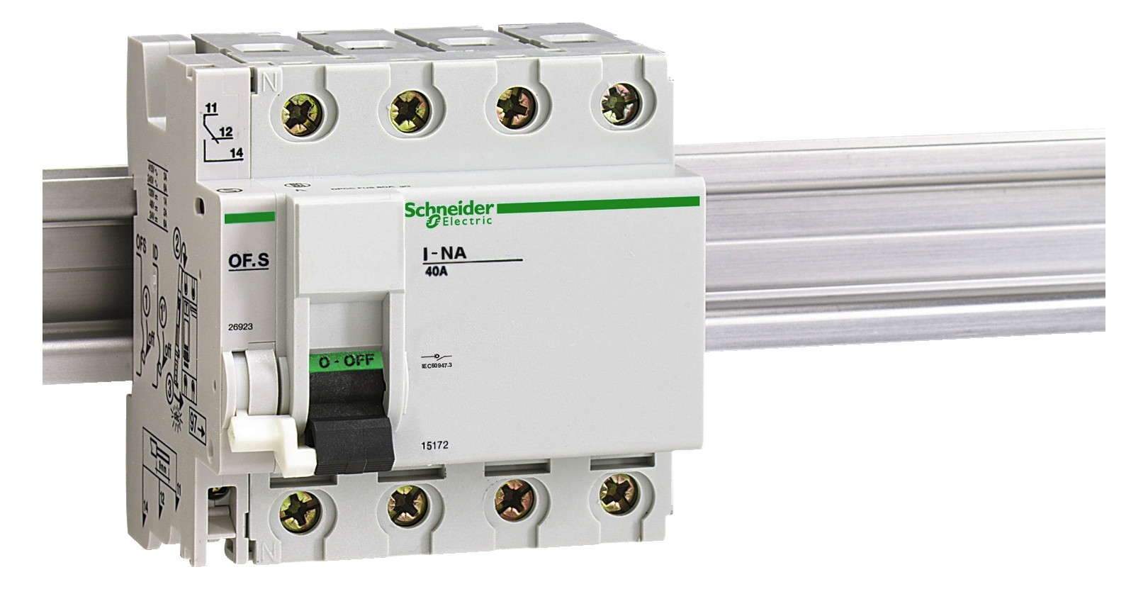 Hilfsschalter 1W FI-Schutzschalt 6A 240V 0,5TE