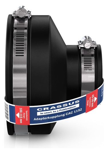 Crassus Adapterkupplung CAC 1152, 100-115/40-50 mm, 0,6 bar