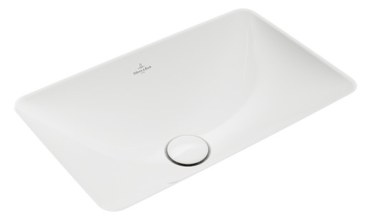 V&B Unterbauwaschbecken Loop & Friends ohne Hahnlochbank, mit Überlauf, 51 x 34 cm, stone white C-plus