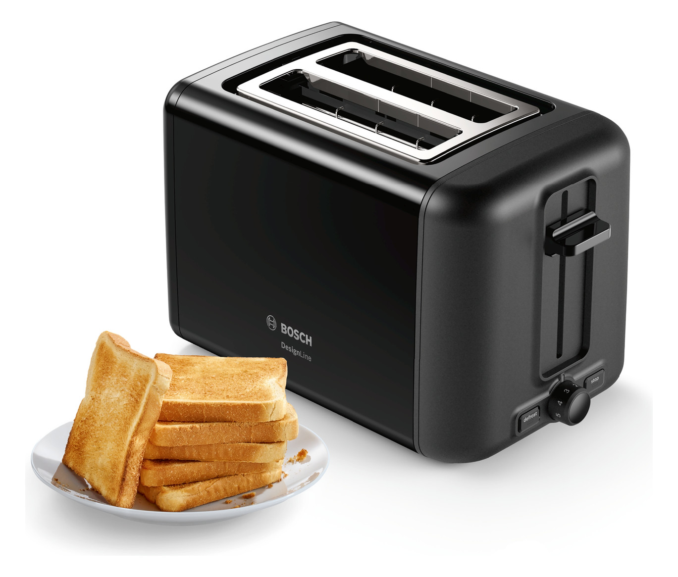 2-Schlitz-Toaster sw 970W