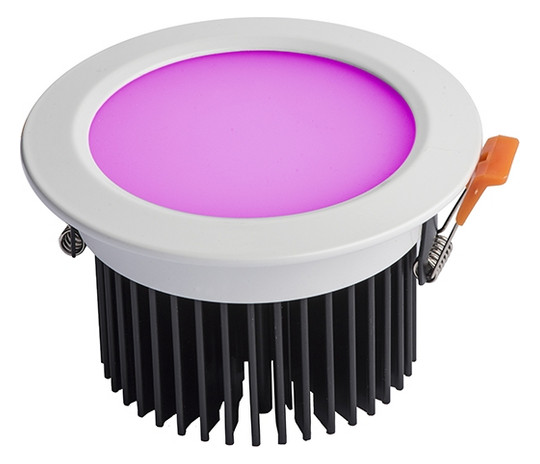 LED-Einbaustrahler 23,55W QILE 3000K Alu 966lm Konv ws 36LEDs RGBW IP43 mt