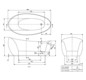 V&B Sonderform-Badewanne Aveo New Generation 190x95cm, speziell, freistehend, mit Ablaufgarnitur, stone white
