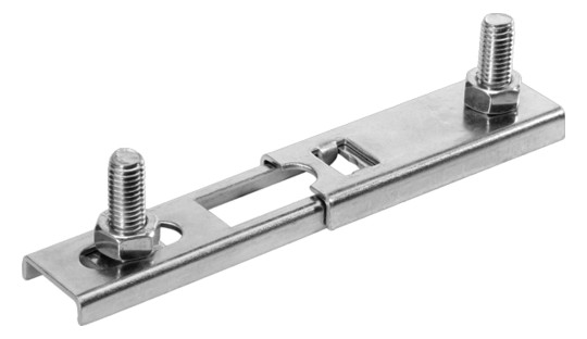 ASW Doppelhalter M 8, Stahl verzinkt, Verstellbereich 65-110 mm