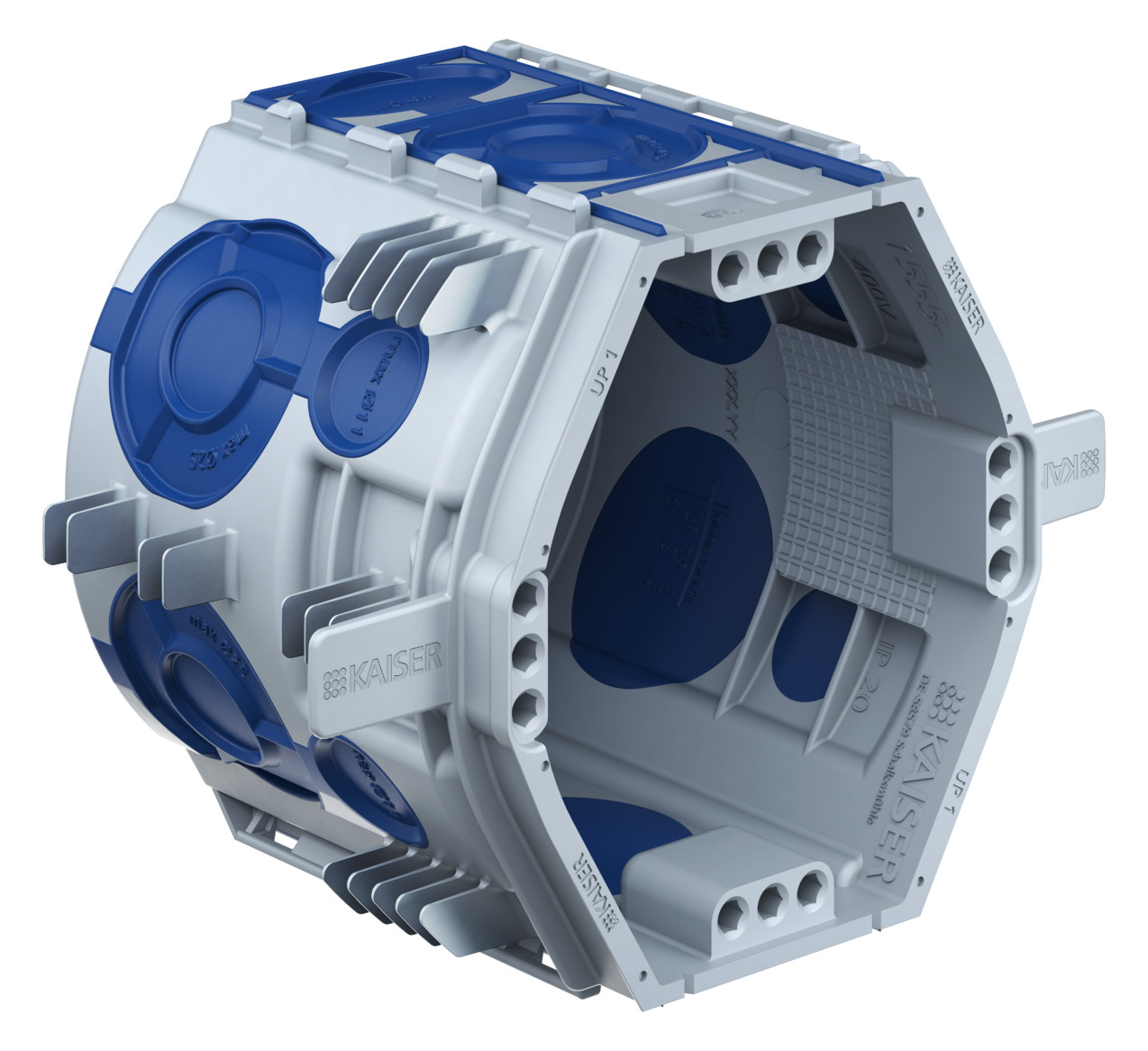 Verbindungsdose UP luftd UP1 Ø60x66mm Kst IP2X Ger/VerbDose/kast achteckig