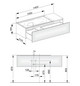 KEUCO Waschtischunterschrank Edition 11 140x35x53,5cm, 1 Frontauszug, links, Lack Seidenmatt, Glas Weiß