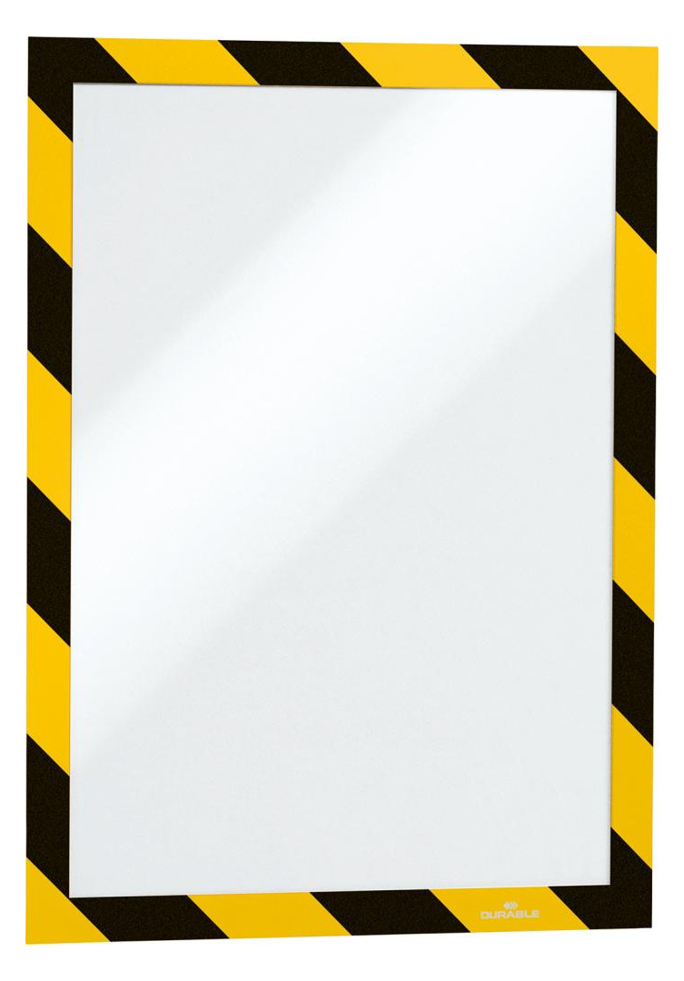 Bild Magnetrahmen SECURITY A4 DURAFRAME gelb/ schwarz - Durable-3