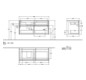 V&B Waschtischunterschrank Collaro 120x54,8x50cm, Waschtisch links, black matt laquer