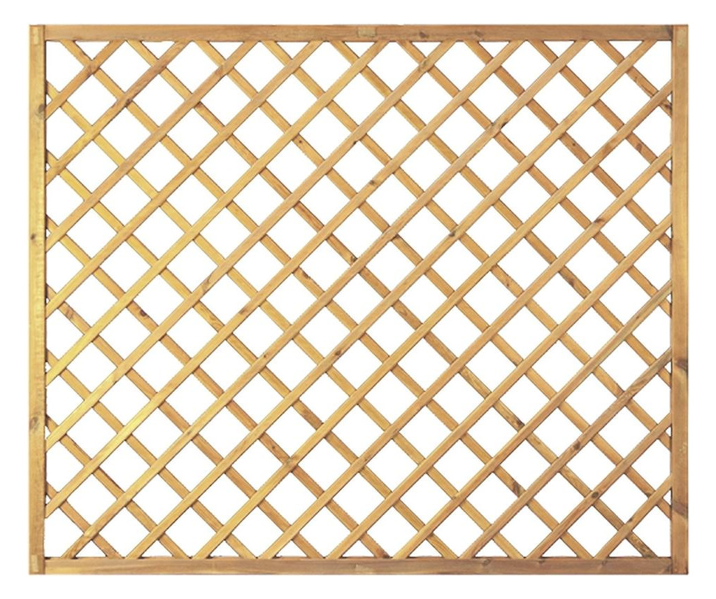 Bild Diagonal-Rankzaun 180 x 150cm MW 10 x 10cm, Leisten 12x30mm, genagelt Rahmen 45/ - n.a.-0