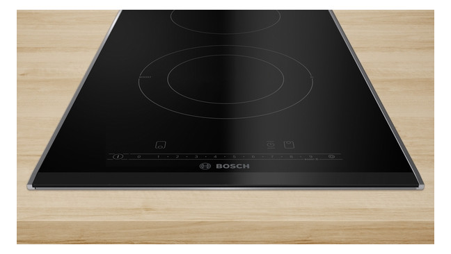 Glaskeramikfeld autark Alu Zweikreisz 306x527mm