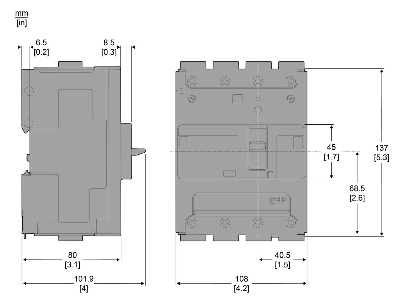 Hauptschalter 160A 4p IP40 Einb Wart/Rep Festeinbau