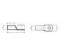 Rohrkabelschuh 0,75qmm M3 180° (horiz) div Ring Cu verschiedene verzinnt