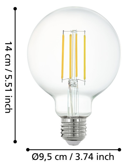 EGLO Leuchtmittel klar E27 1X6W    12229 