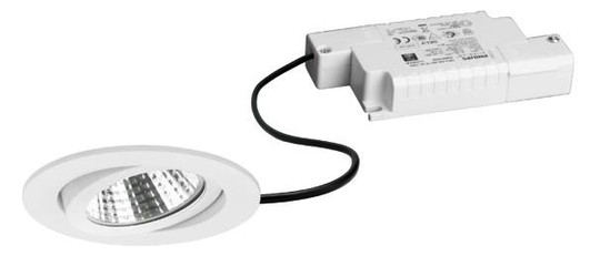 LED-Einbaustrahler 6W 3000K 630lm Konv ws mt 1LED Alu IP20 RF:hochglänzend