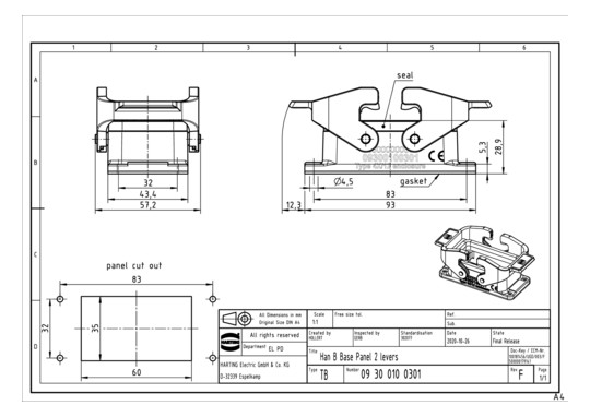HART Anbaugehäuse            09300100301 