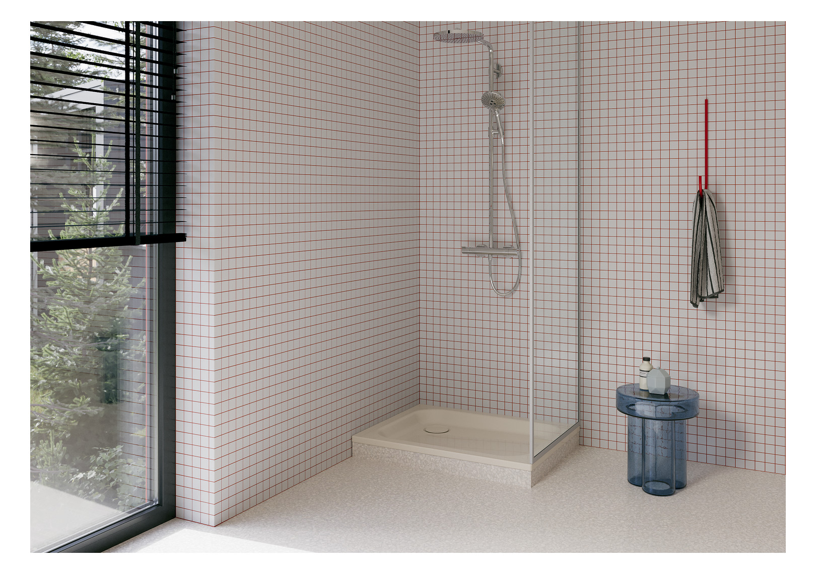 Duschwanne BetteSupra 5360 75x70x6,5cm, pergamon