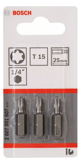 Bit TX15 L=25mm 6,4mm(1/4) 1/4Zoll