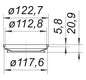 Dallmer Dichtung DN 100, zu Atlasbogen