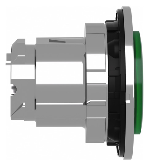 Drucktaster Front 1f gn bel.b Ø30,5mm rnd Geeignet für Beleuchtung IP66