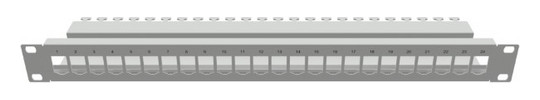 EasyLan Patchpanel 1HE 19" 24x CKVFD0124 