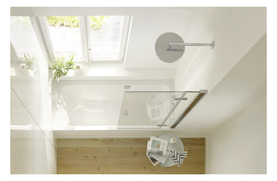 Badewanne BetteSelect 3432 170x75x42cm, Fußende rechts, Überlauf hinten, snow