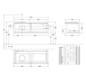 V&B Waschtischunterschrank Legato 120x38x50cm, Waschtisch links, mit LED-Beleuchtung, Stone Oak